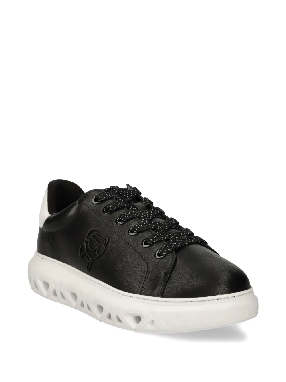 Karl Lagerfeld leather sneakers Black