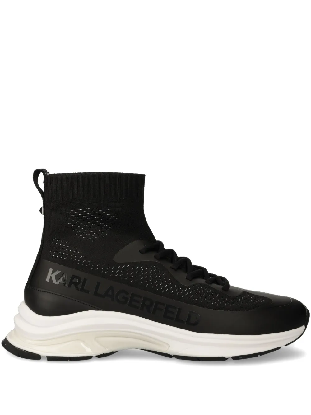 Karl Lagerfeld leather sneakers Black