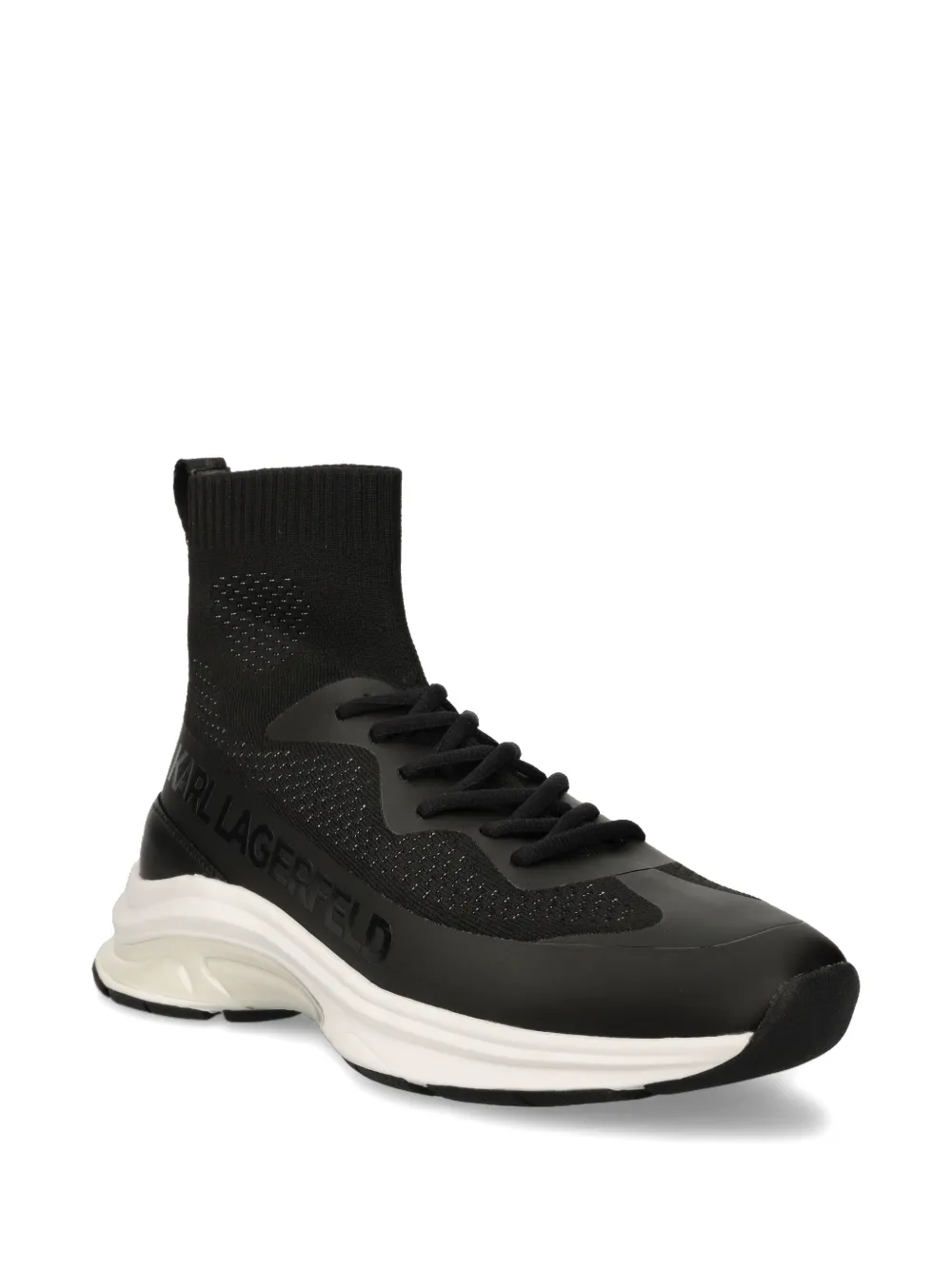 Karl Lagerfeld leather sneakers Black