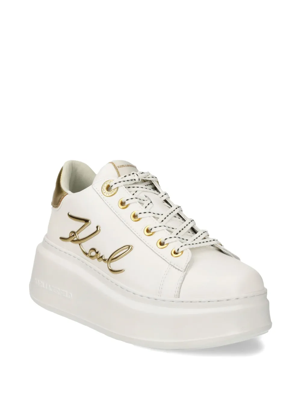 Karl Lagerfeld logo-patch sneakers - Wit