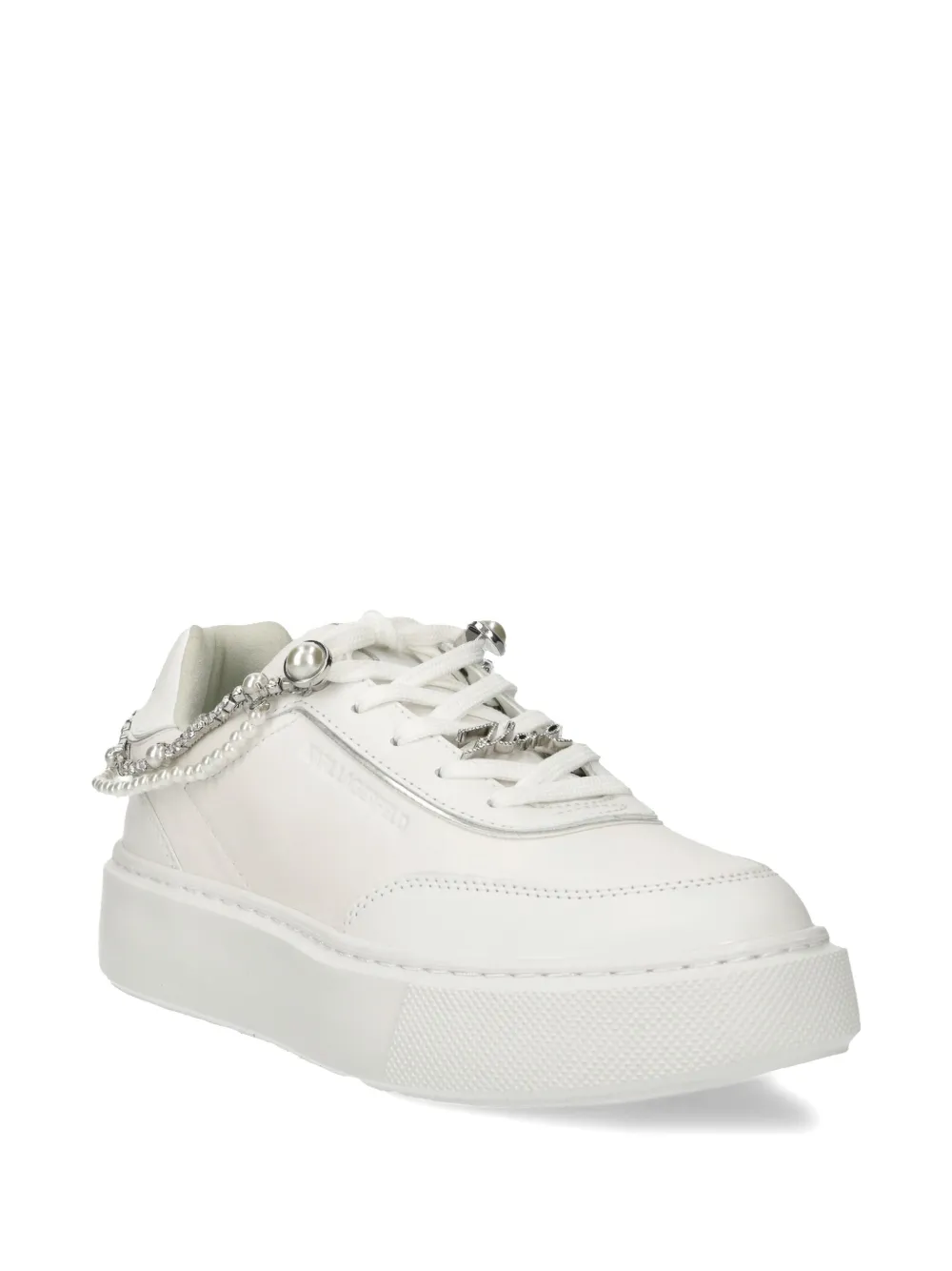 Karl Lagerfeld chain-link detailing sneakers - Wit