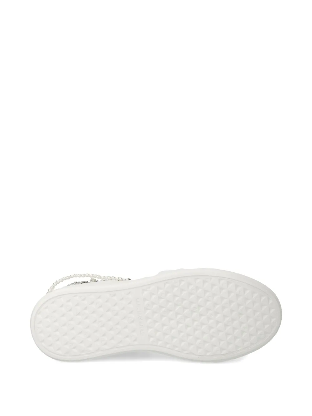 Karl Lagerfeld Chain-link Detailing Sneakers In White