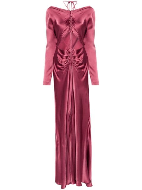 Alberta Ferretti cut-out satin midi dress