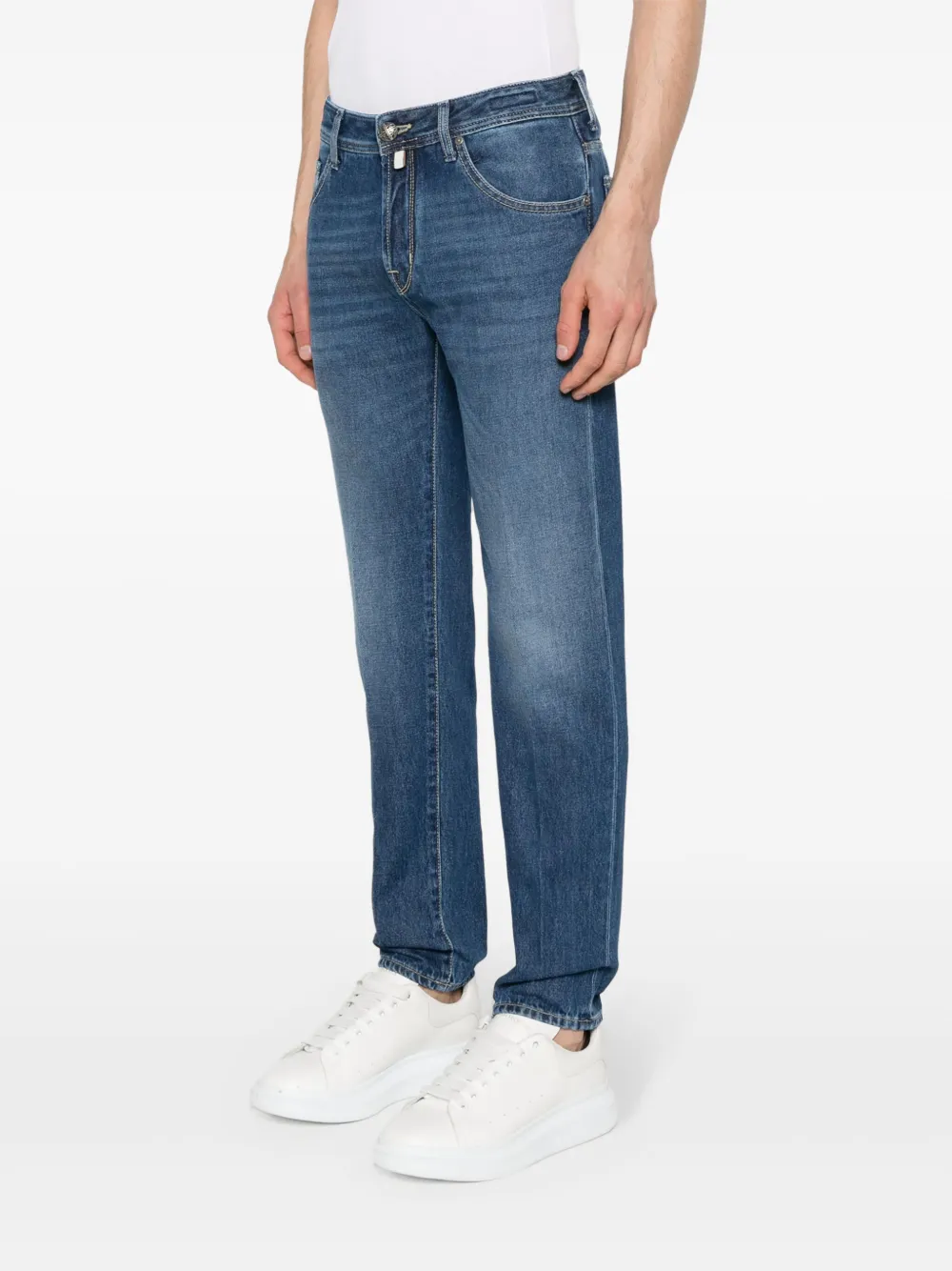 Shop Jacob Cohen Scott Slim-fit Jeans In Blue