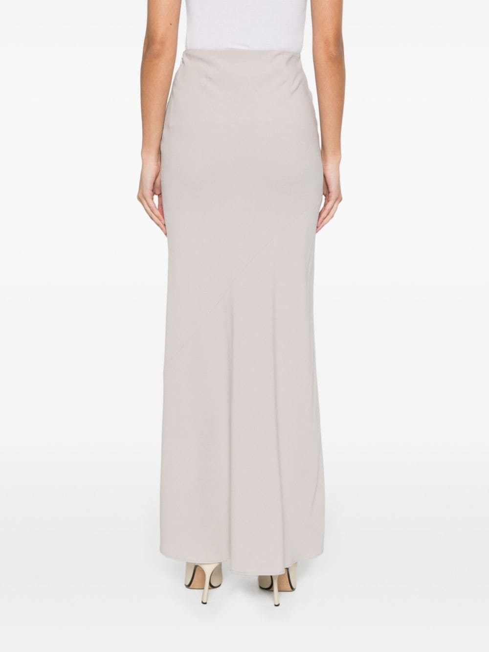 AMI Paris Crêpe maxi-rok Beige