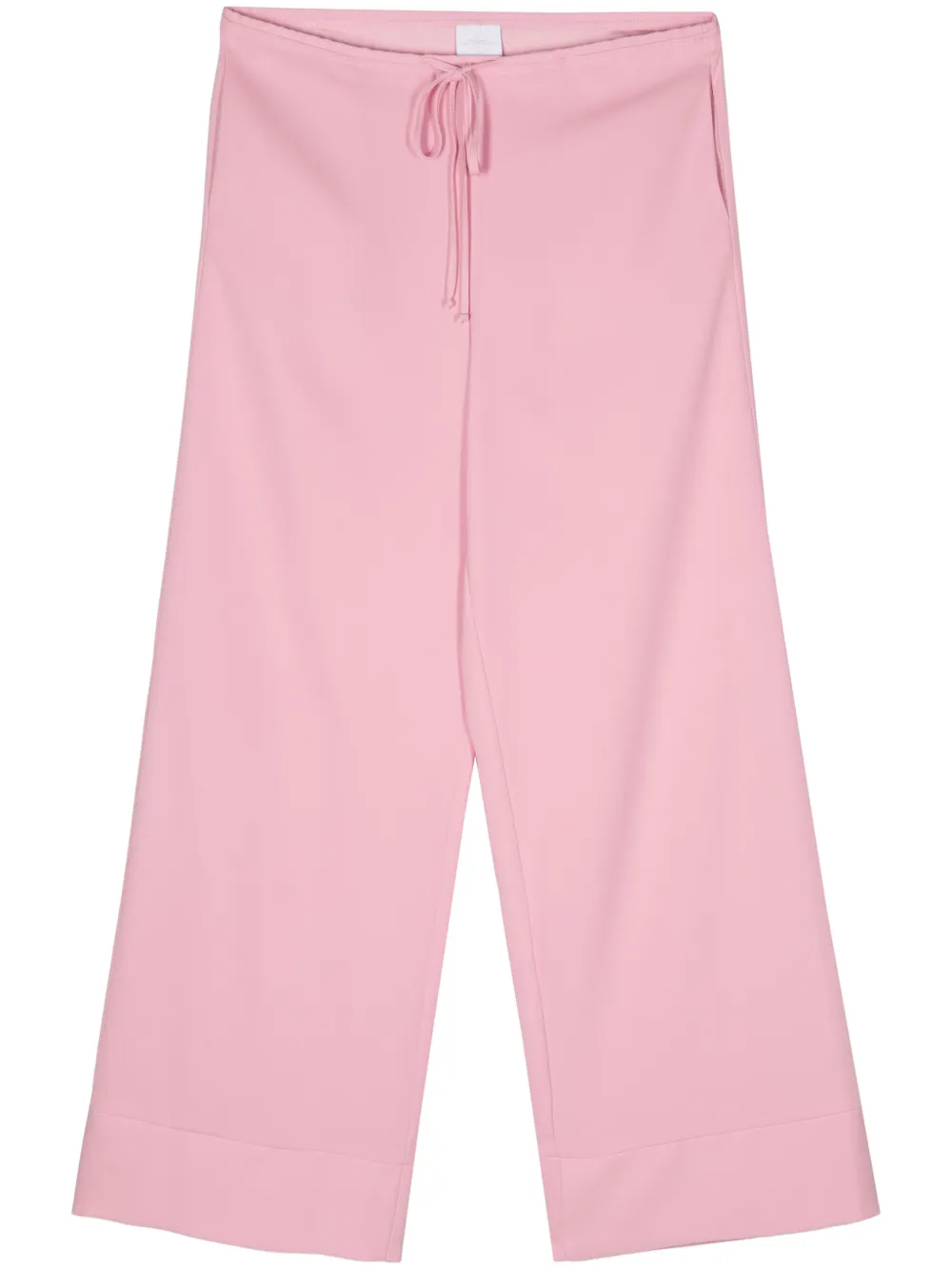 Merci Drawstring-waist Palazzo Pants In Pink