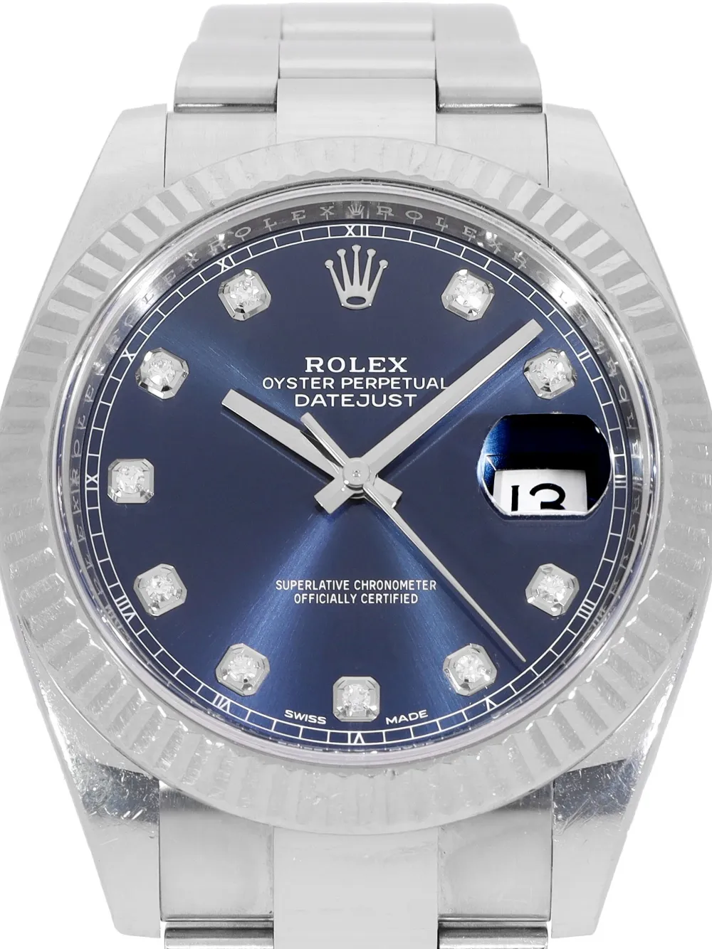 Rolex pre-owned Datejust 41mm - Zilver
