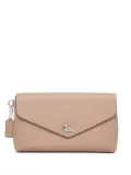 Coach leather clutch bag - Neutrals