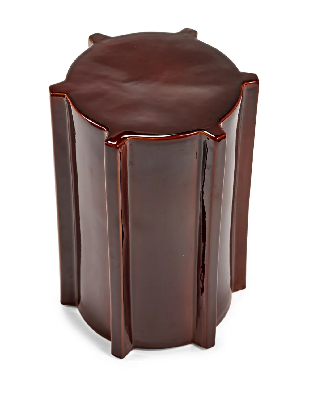  Serax Pawn Glazed Stoneware Side Table - Brown 
