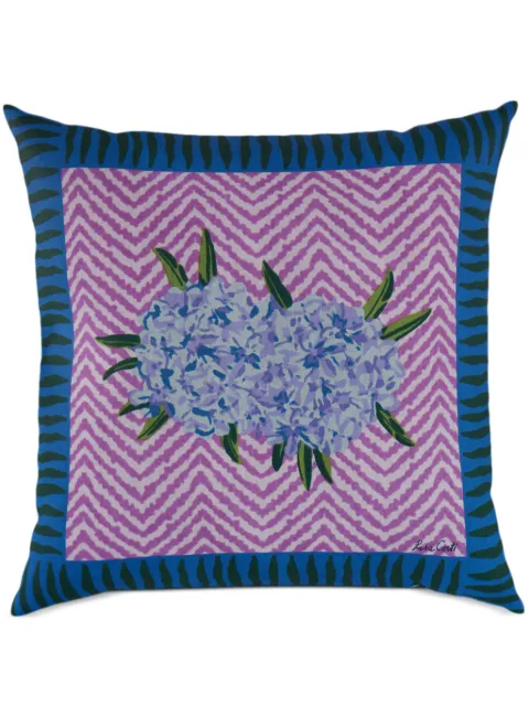 Lisa Corti Oleander cotton cushion (45cm x 45cm)