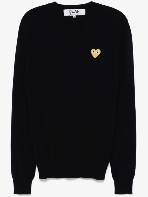 Comme Des Garçons Play heart-patch sweater