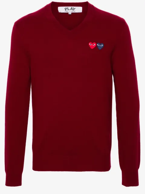 Comme Des Garçons Play Suéter com patch de coração