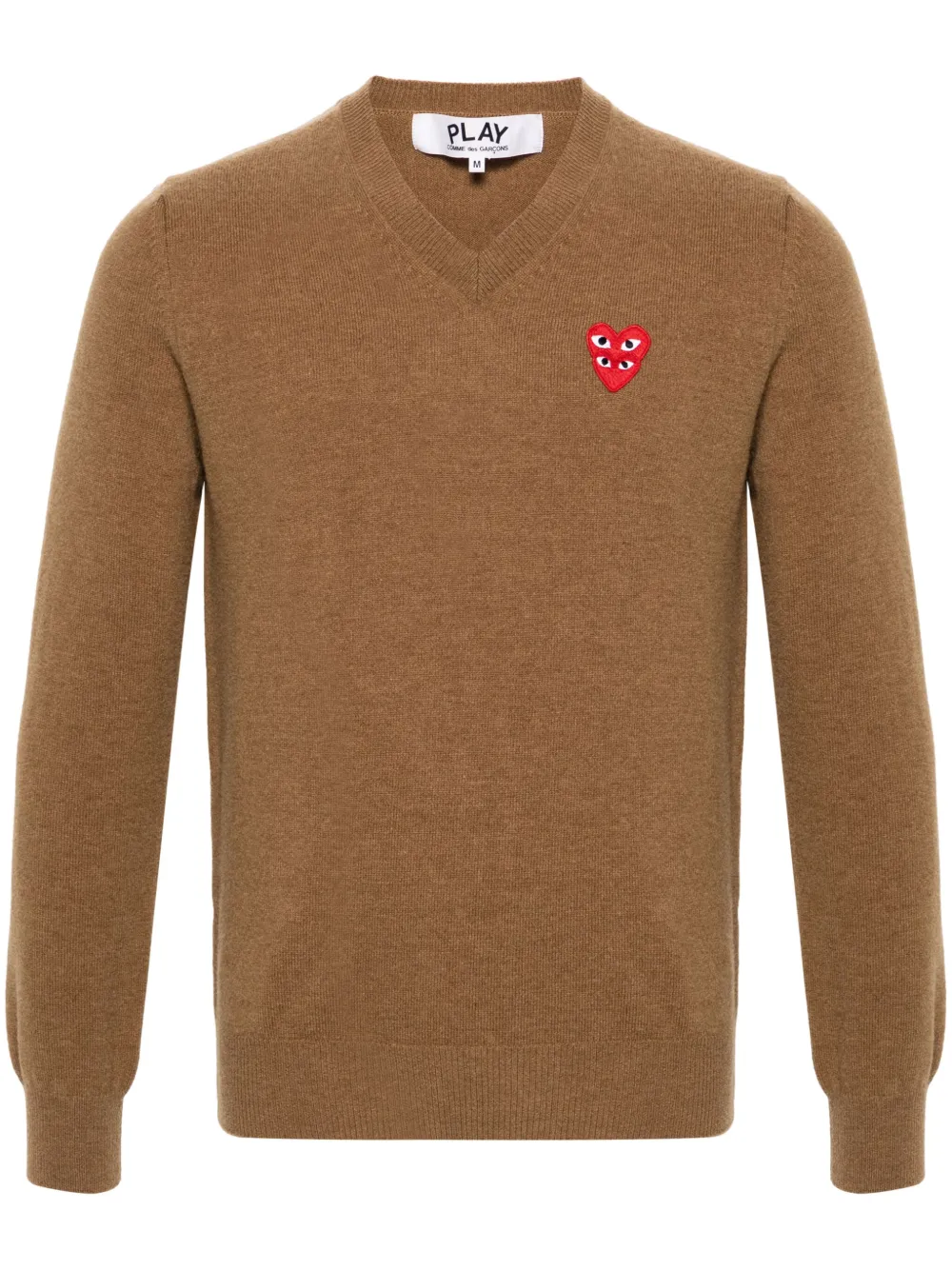 Comme Des Garçons Play Wollen trui Beige