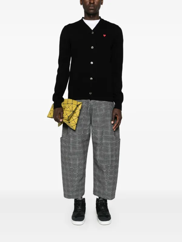 Comme Des Garçons Play ハートパッチ カーディガン | ブラック