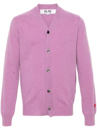PLAY COMME DES GARÇONS V-Neck Cardigan 11661871_59257452_600.jpg