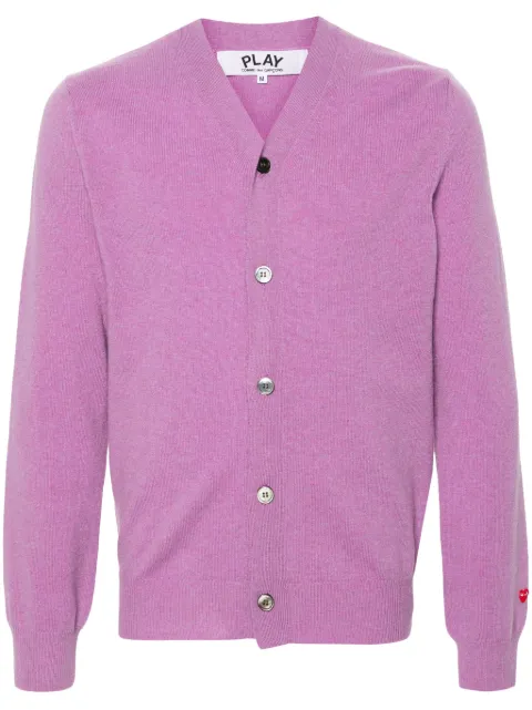 Comme Des Garçons Play cárdigan con parche de corazón