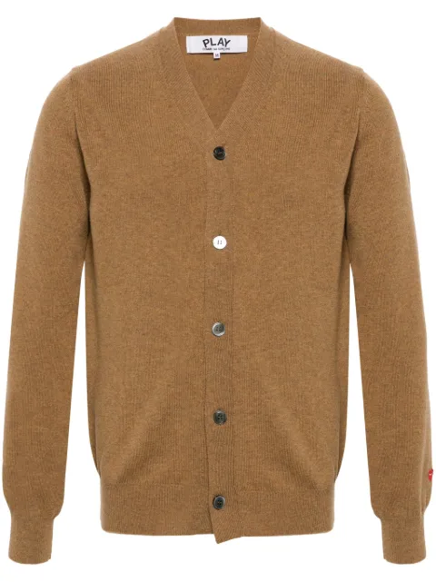 Comme Des Garçons Play heart-patch wool cardigan