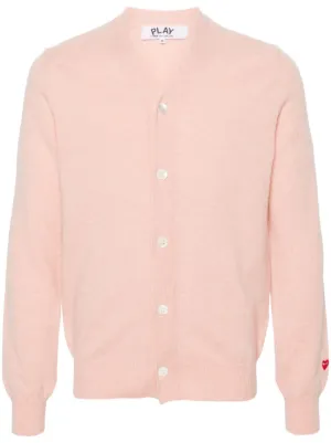 Comme Des Garçons Play Red Heart カーディガン | ピンク | FARFETCH JP