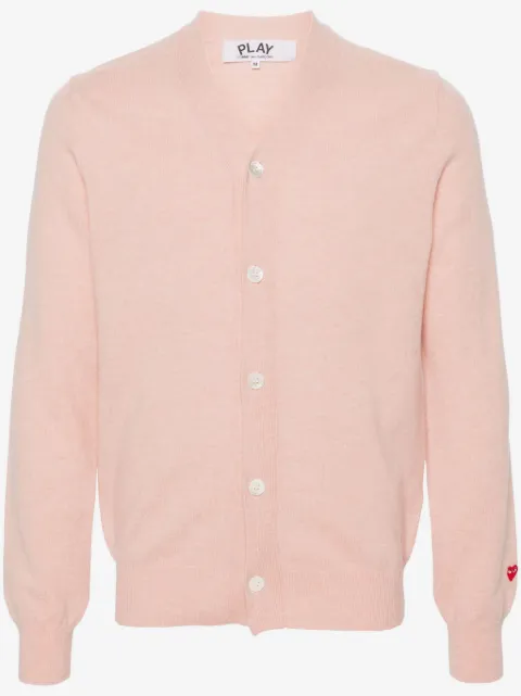 Comme Des Garçons Play heart-patch wool cardigan