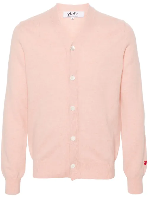 Cardigan en laine à patch cœur - Comme Des Garçons Play - Modalova