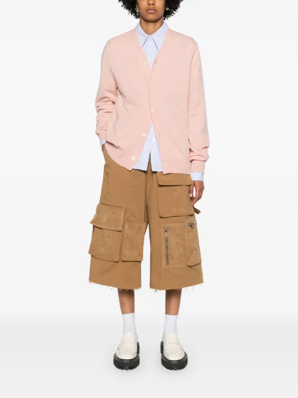 Comme Des Garçons Play ハートパッチ カーディガン | ピンク