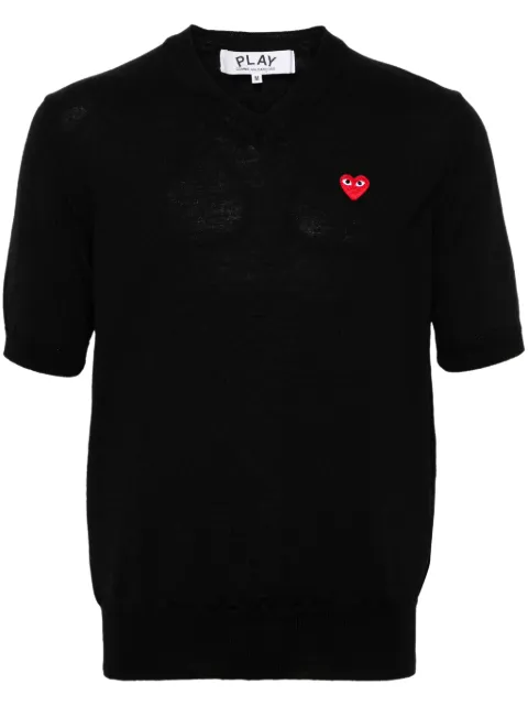 Comme Des Garçons Play suéter con parche de corazón