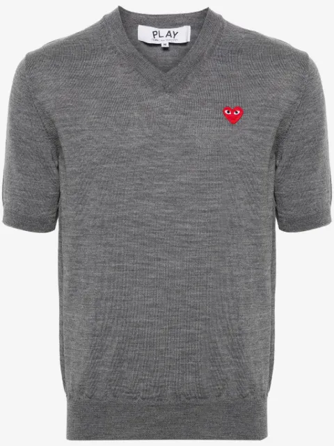 Comme Des Garçons Play suéter con parche de corazón