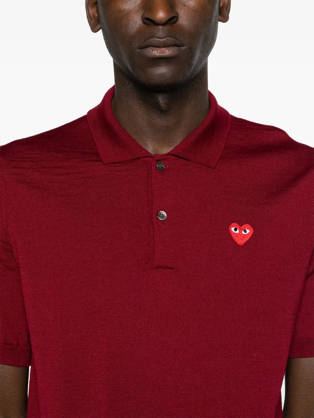archivio - 38 赤　ARCHIVIO ポロシャツ　半袖　ロゴ　ハート　プライムフレックス ネイバル パッチド ポロシャツ/NAVAL PATCHED POLO SHIRT