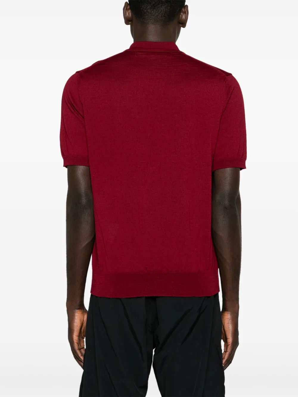 Comme Des Garçons Play Poloshirt met patch Rood