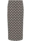 Mackage geometric-pattern knitted skirt - Black