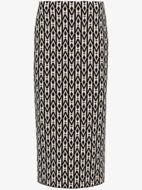 Mackage geometric-pattern knitted skirt