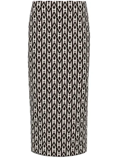 Jupe en maille à motif géométrique - Mackage - Modalova