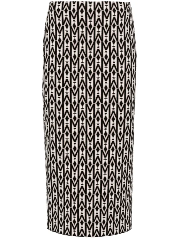 Geometric patterned skirt hotsell