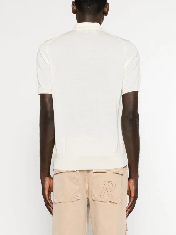 Comme Des Garçons Play heart-patch Wool Polo Shirt | White | FARFETCH