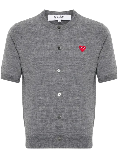 Comme Des Garçons Play cardigan en laine à patch cœur
