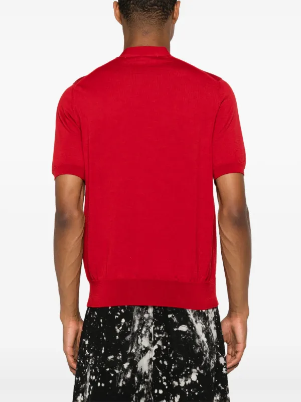 Comme Des Garçons Play Vネック カーディガン | レッド | FARFETCH JP