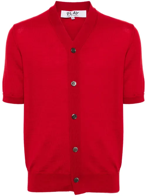 Cardigan en laine à col v - Comme Des Garçons Play - Modalova