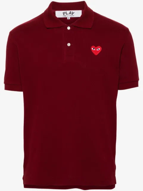Comme Des Garçons Play Camisa polo com patch de coração