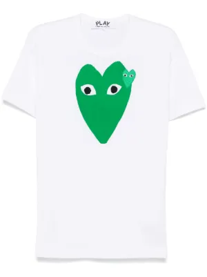 Comme Des Garçons Play カモフラージュ ハート Tシャツ | ホワイト