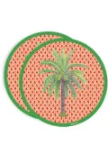 Lisa Corti Masonite Hima Palm placemat (set of two) - Green