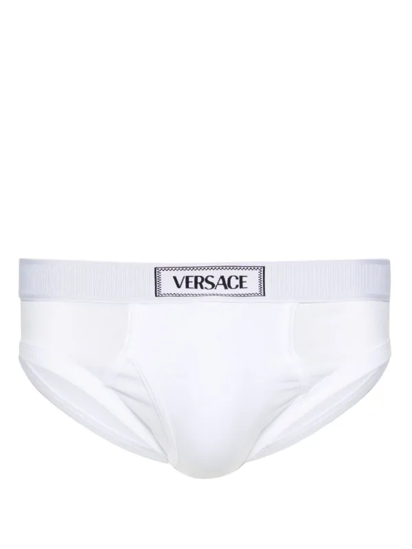 Versace 90s ロゴ ブリーフ | ホワイト | FARFETCH JP