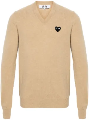 Comme Des Garçons Play Vネック セーター | ピンク | FARFETCH JP