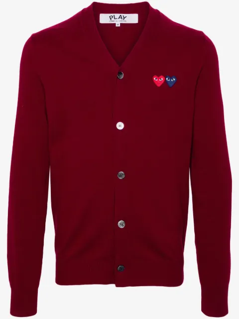 Comme Des Garçons Play Heart-patch wool cardigan