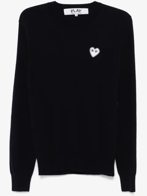 Comme Des Garçons Play suéter con corazón bordado