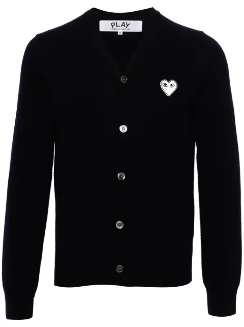 Comme Des Garçons Play Heart-patch wool cardigan