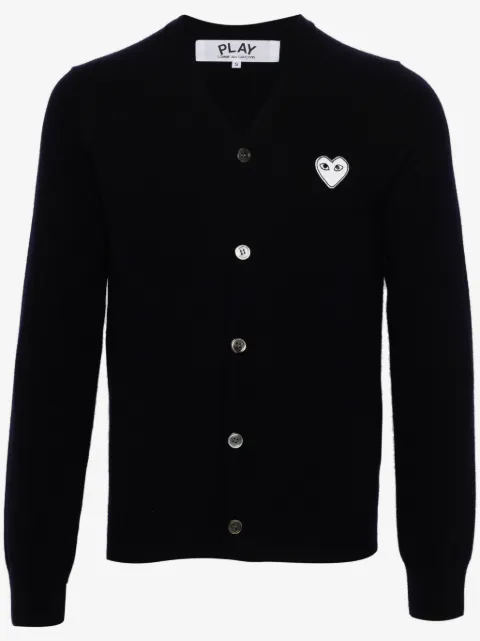Comme Des Garçons Play cárdigan con parche de corazón