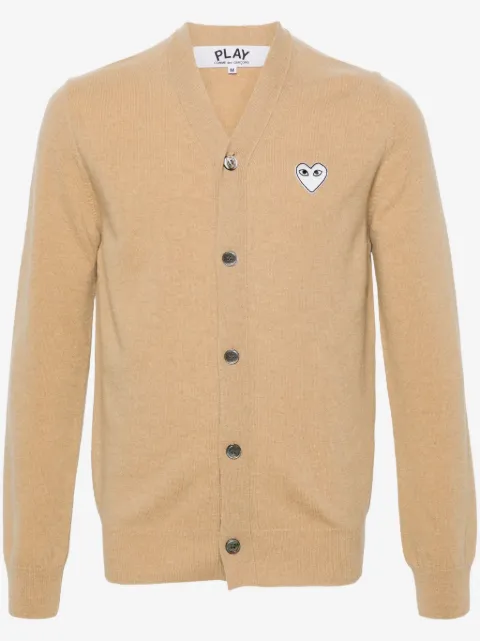 Comme Des Garçons Play heart-motif wool cardigan