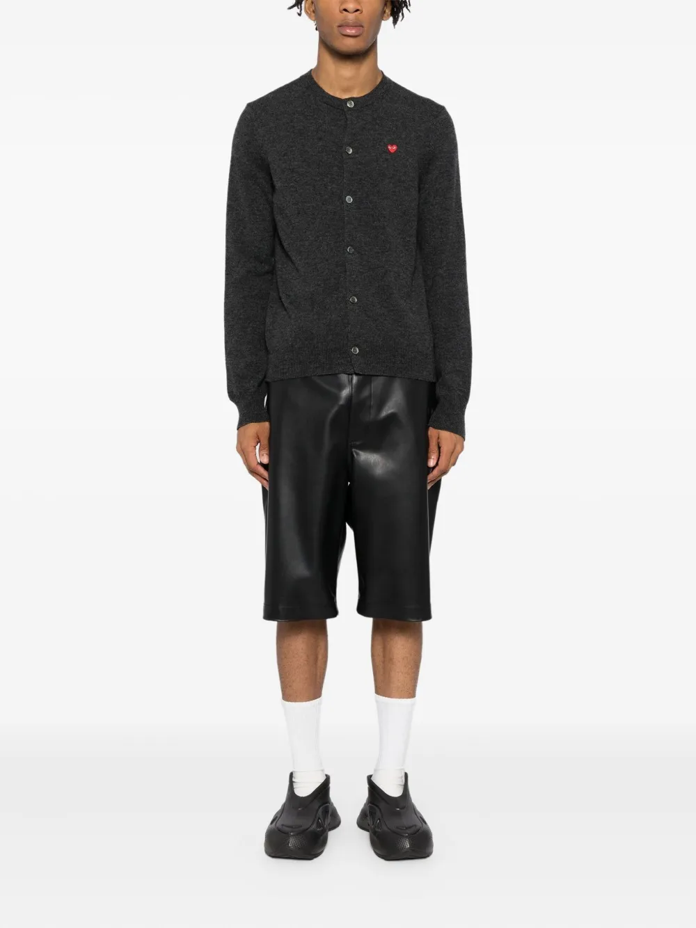 Comme Des Garçons Play Vest met logo-embleem Zwart