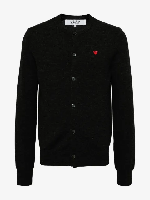 Comme Des Garçons Play Cardigan mit Logo-Wappen