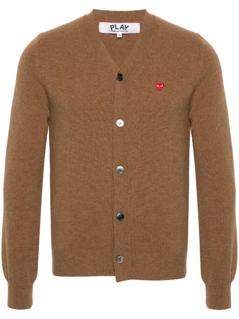 Comme Des Garçons Play Heart-patch wool cardigan